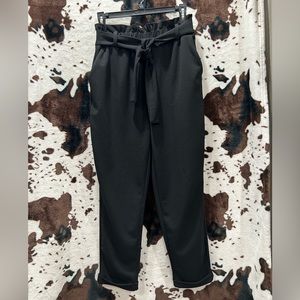 Tie Waist Flowy Dress Pants